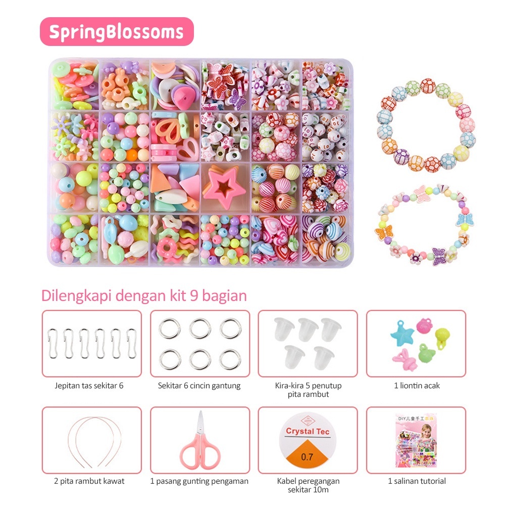 Jual Kyopta Beaded diy Meronce gelang kalung Gantungan Mainan edukasi ...