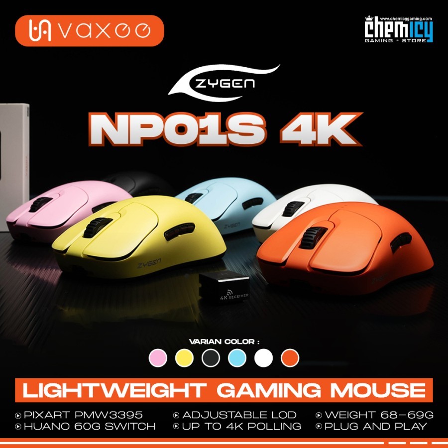 Jual Vaxee Zygen NP-01S 4K Wireless Lightweight Gaming Mouse | Shopee ...