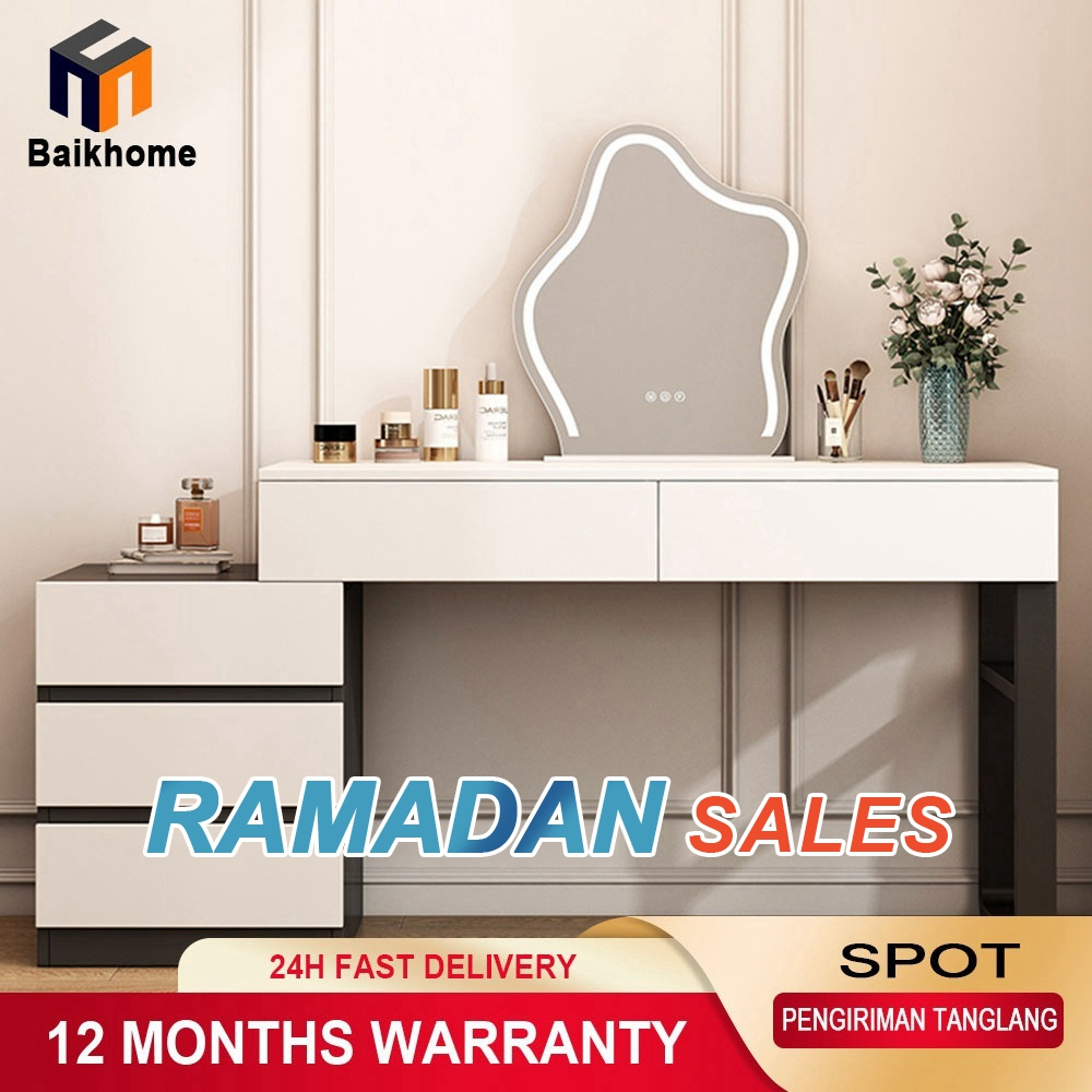 Jual Baikhome Meja Rias Set Kursi Pita / Meja Rias /Meja Rias Aesthetic ...