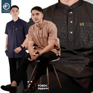 Fobdg Koko Medang Motif Embos Lengan Pendek tersedia 4 warna