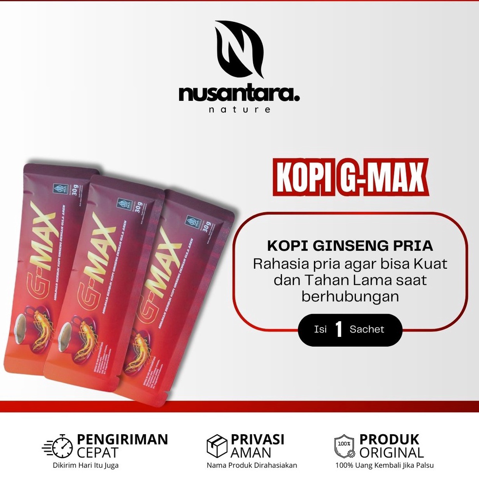 Jual LXB987 TERMURAH Kopi GMAX Original Kopi Ginseng Stamina Pria