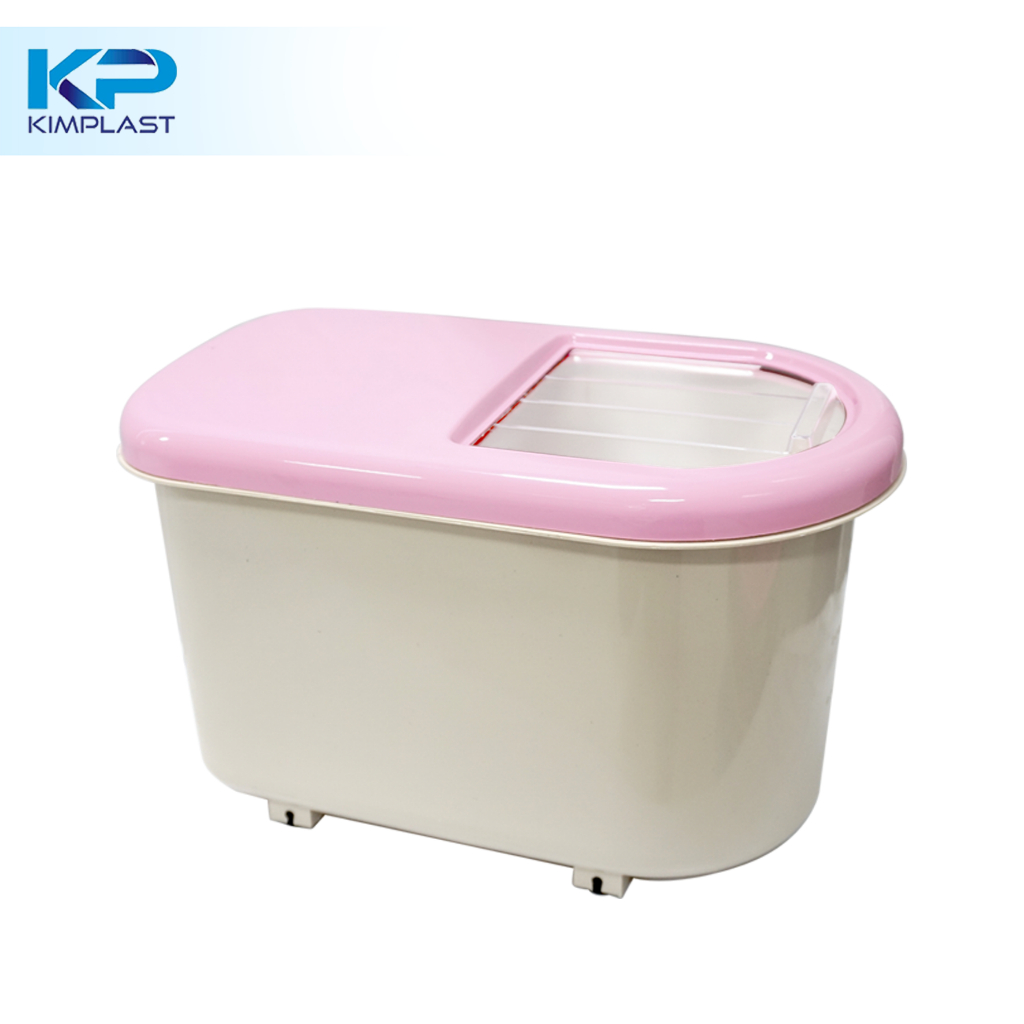 Jual KIMPLAST Rice Barrel Round/ Tempat Beras 10 kg | Shopee Indonesia