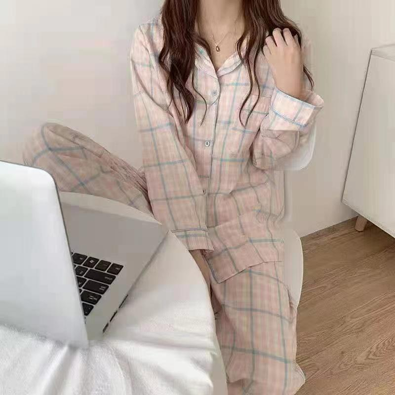 Jual New Arrival! 02 Baju Tidur Wanita Piyama Set Kemeja Celana Panjang ...