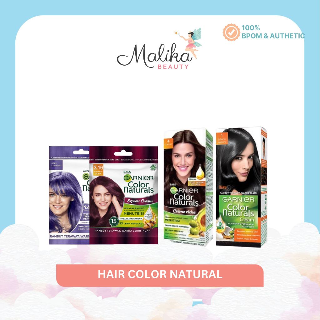 Jual Malika Beauty | GARNIER Color Natural Hair Color 100ml | Sachet ...