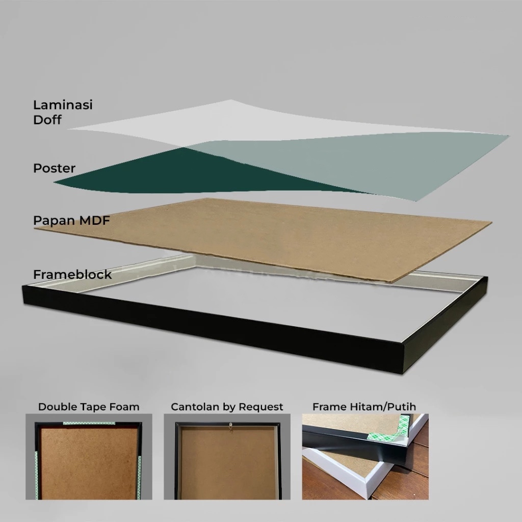 Jual Poster Frame Custom Gambar ukuran 20x30 | Shopee Indonesia