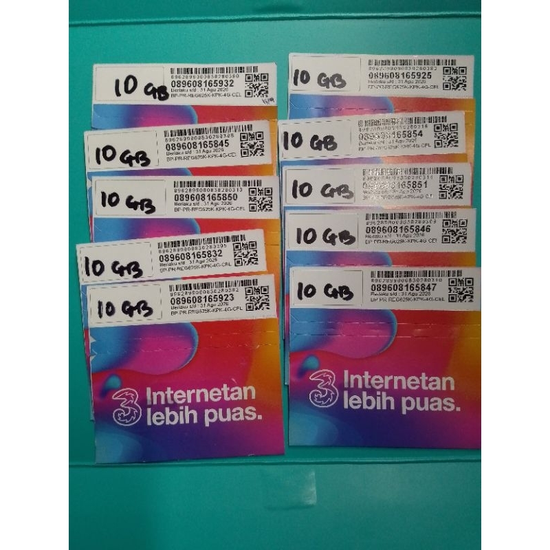 Jual kartu perdana Tri 10gb#promo kartu perdana Tri 10gb | Shopee Indonesia