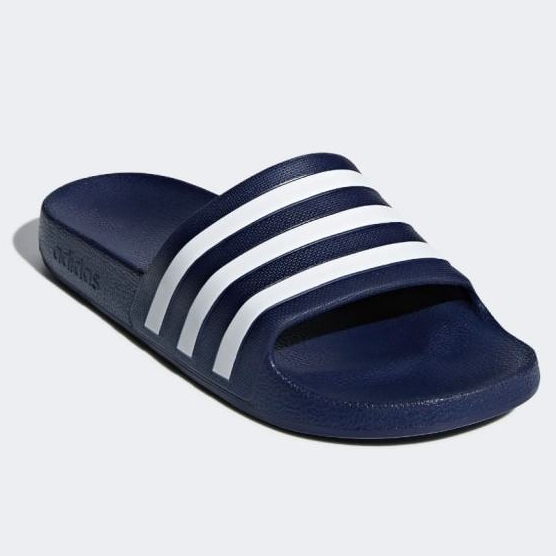 Jual SANDAL ADIDAS ADILETTE SWIM AQUA SLIDES UNISEX F35542 - NAVY ...