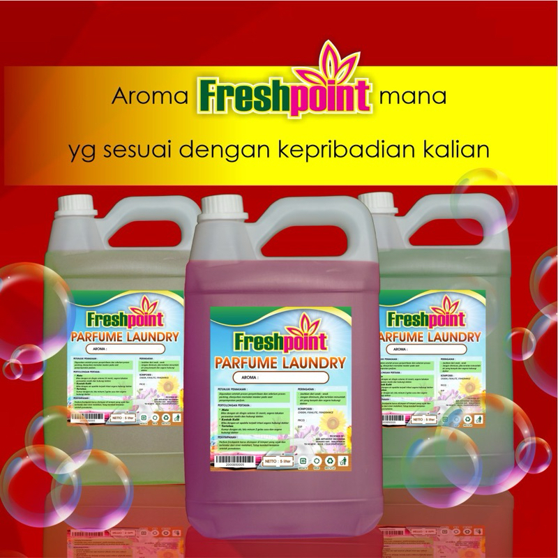 Jual FRESHPOINT PARFUME LAUNDRY GRADE A 5 LITER BY FRESHPOINT AROMA ...