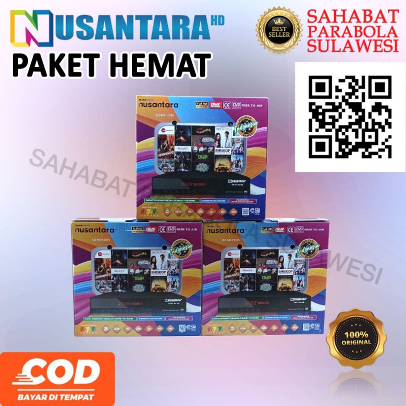 Jual PAKET HEMAT RECEIVER NUSANTARA FULL HD ORIGINAL | Shopee Indonesia