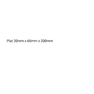 Jual Plat besi 20mm x L. 65mm x P. 200mm | Shopee Indonesia