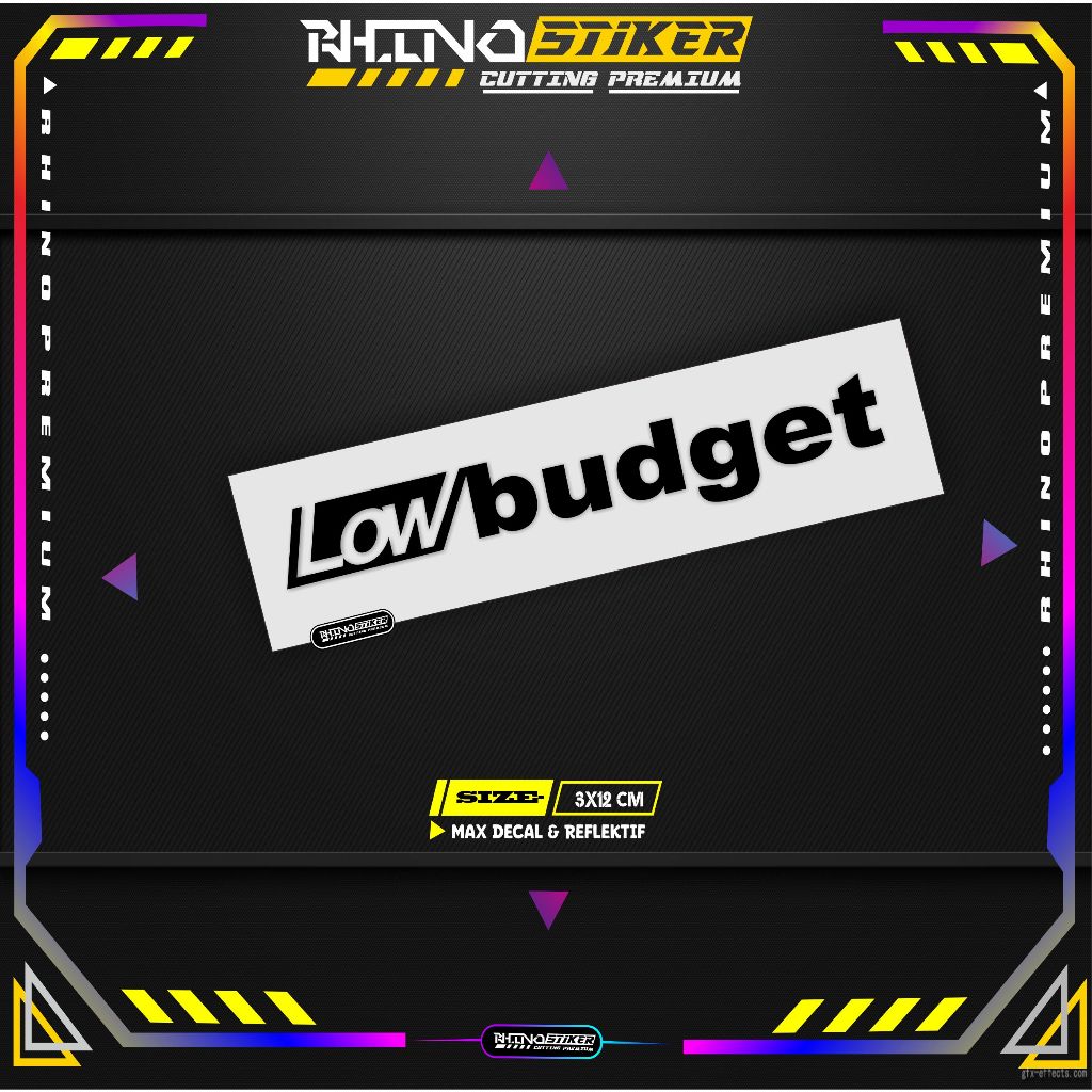 Jual Stiker Low Budget Stiker Motor dan Mobil Stiker cutting racing ...