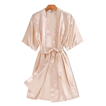 •OKEY BELI•BT004 Baju Tidur Sexy Kimono Set G String Bahan Satin Adem Piyama Satin Lengan Pendek