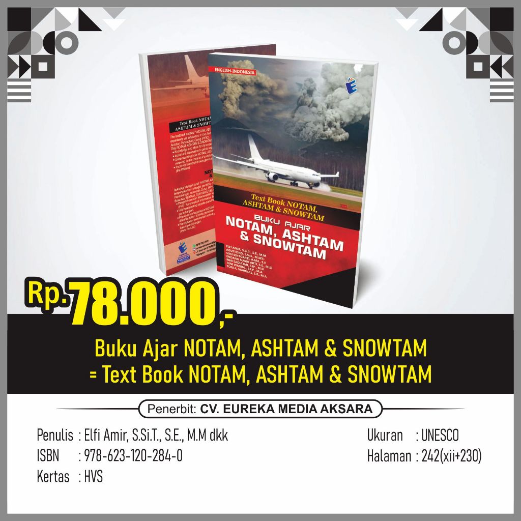 Jual Buku Ajar NOTAM, ASHTAM & SNOWTAM = Text Book NOTAM, ASHTAM ...