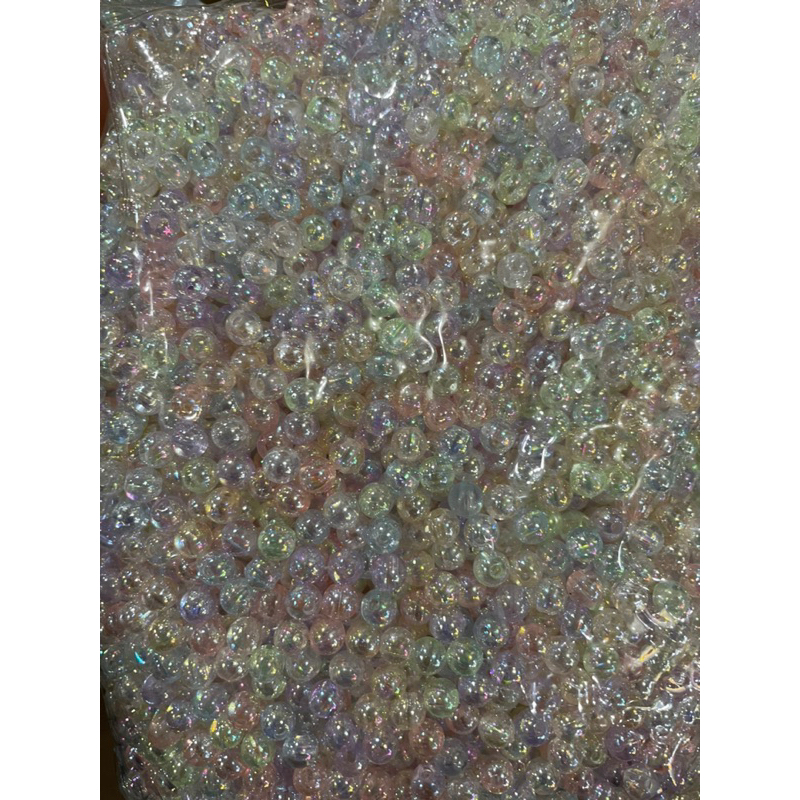 Jual manik BULAT HOLO mix AB soft color 6mm 8mm 10mm ready grosir 1 pon ...