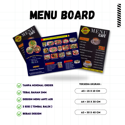 Jual Custom Menu Board | Shopee Indonesia