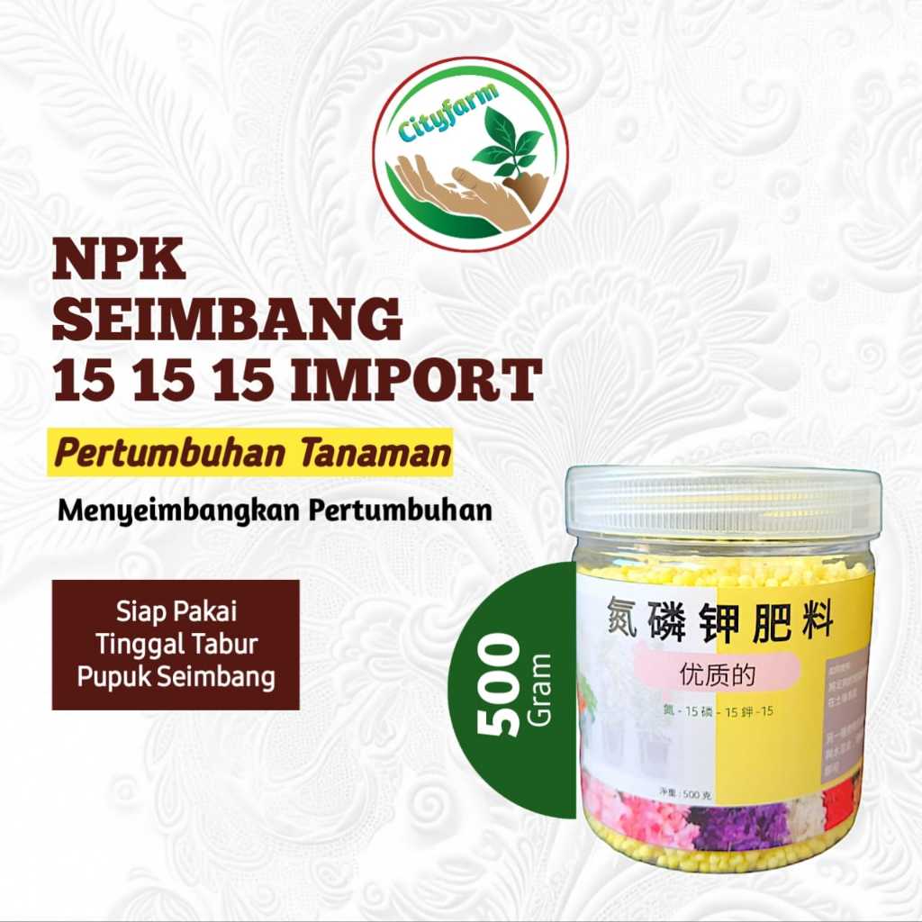 Jual Pupuk NPK 15 15 15 Khusus Bunga Buah Dan Tunas Baru 500gr | Shopee ...