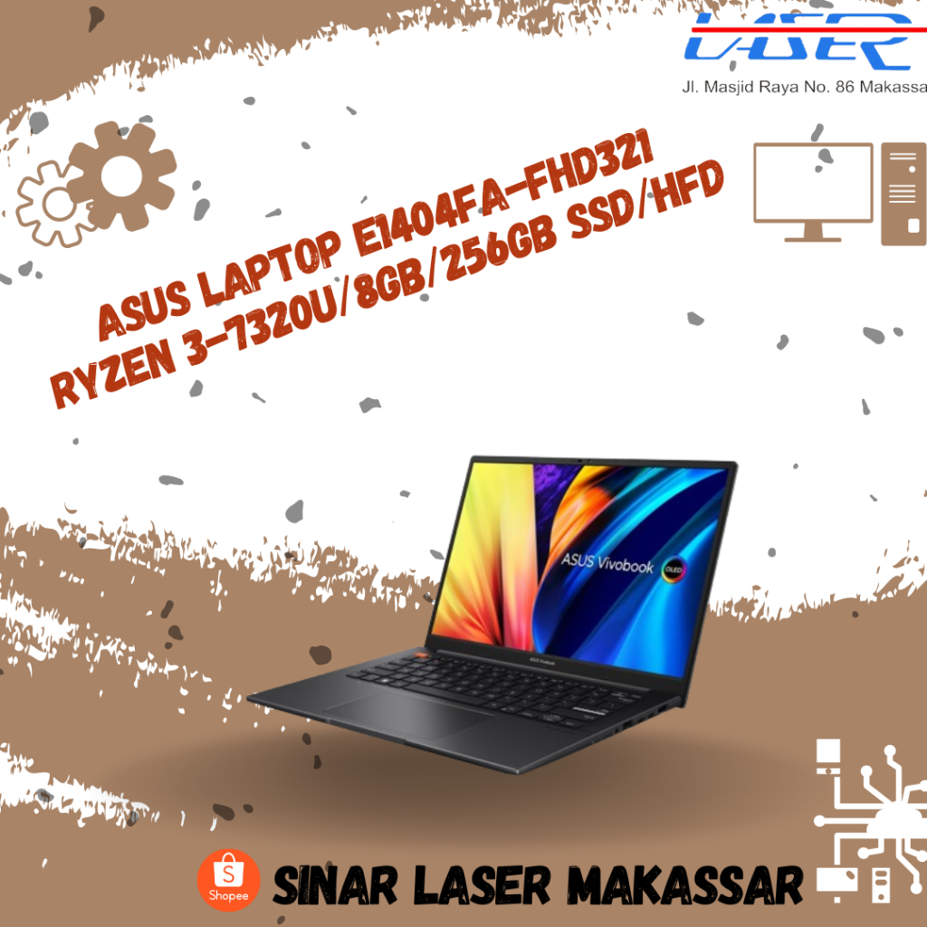 Jual ASUS LAPTOP E1404FA-FHD321 RYZEN 3-7320U / 8GB / 256GB SSD / WIN11 ...