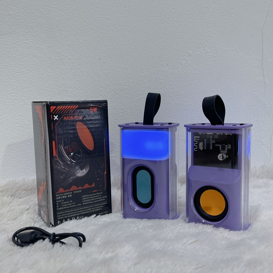 Jual Speaker Bluetooth Mini LED Transparan A036 Plus 5w Portable ...