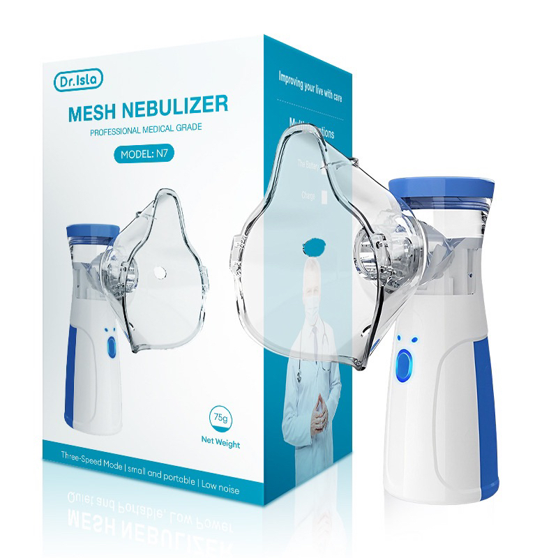 Jual Dr.isla Nebulizer Portable Mesh Alat Uap Bantu Pernafasan Asma ...