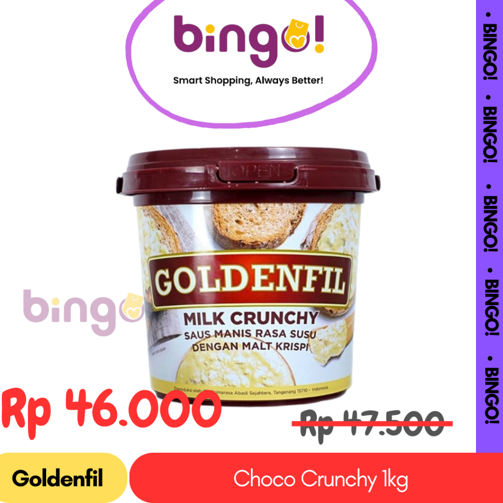 Jual Goldenfil Crunchy 1kg / Selai Roti Bakar / Toping Roti / Selai ...