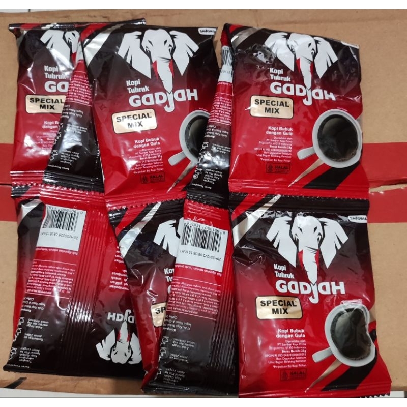 Jual Kopi Tubruk Gadjah Spesial Mix / Kopi + Gula(Sachet) Shopee