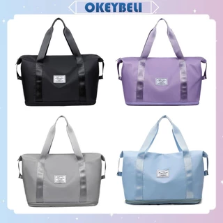•OKEY BELI•TS1550 Tas Travel Bag Duffel Wanita Jinjing Penyimpanan Olahraga Portable Travel Bag Hand Carry Koper Waterproof
