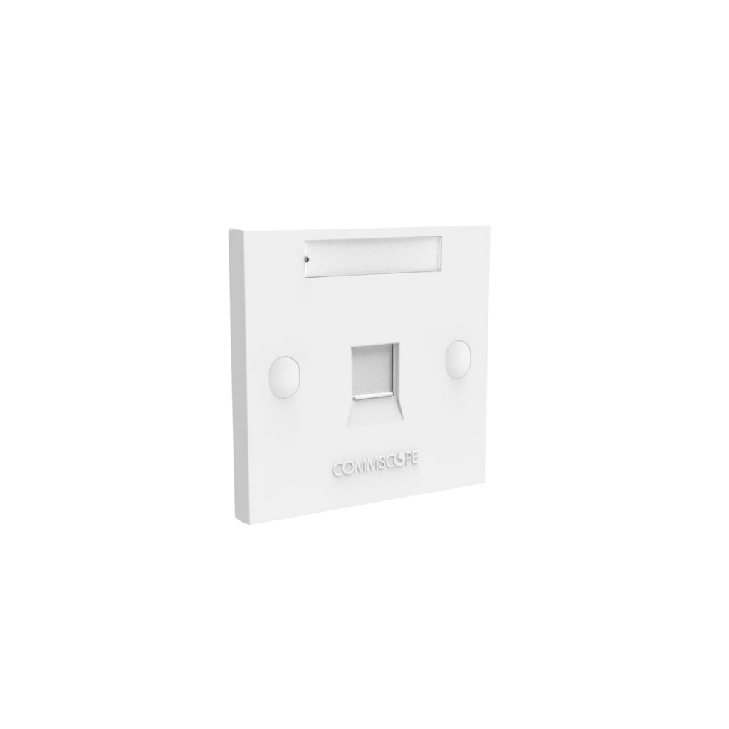 Jual AMP Commscope Faceplate 1 Port 760249249 FPS-BS-1P-W Shuttered ...