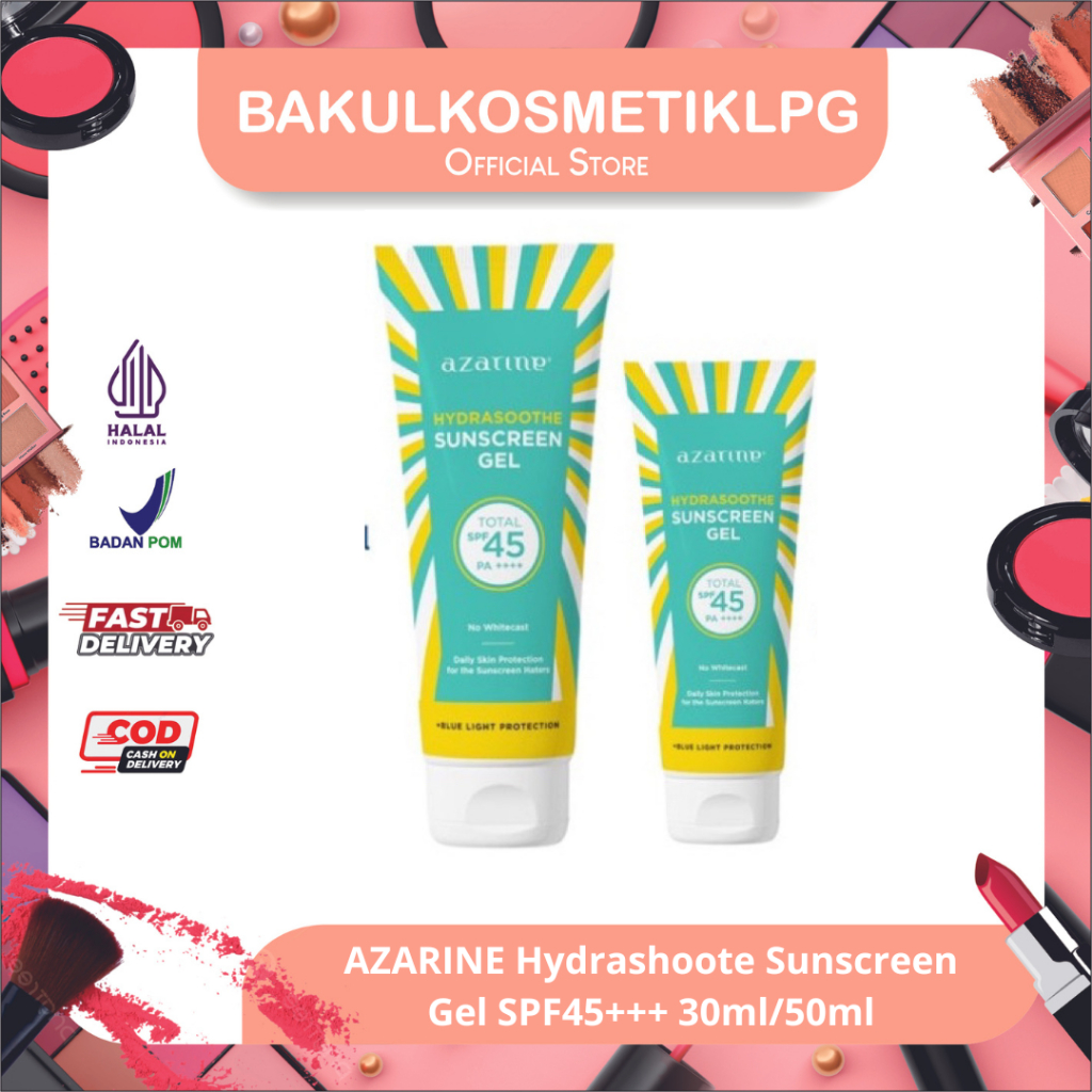 Jual AZARINE Hydrashoote Sunscreen Gel SPF45+++ (PROMO) | Shopee Indonesia