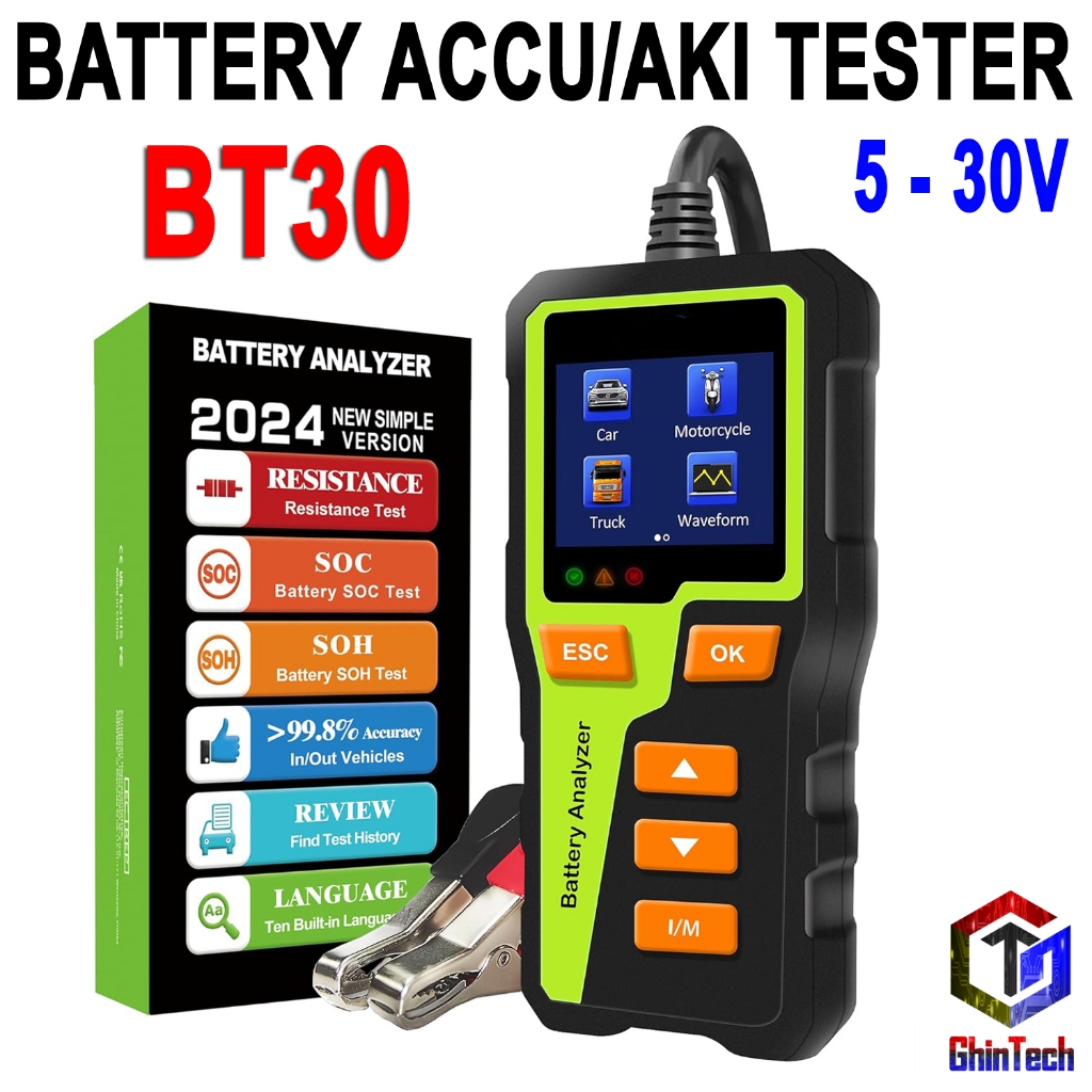 Jual Battery Tester Bt V V V V Alat Tes Baterai Aki Accu