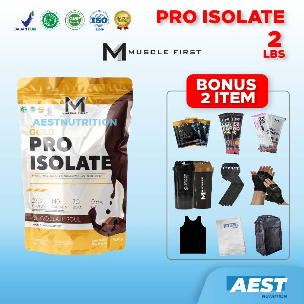 Jual Muscle First Pro Isolate 2 Lbs 900 Gram Susu Protein Whey Isolate ...