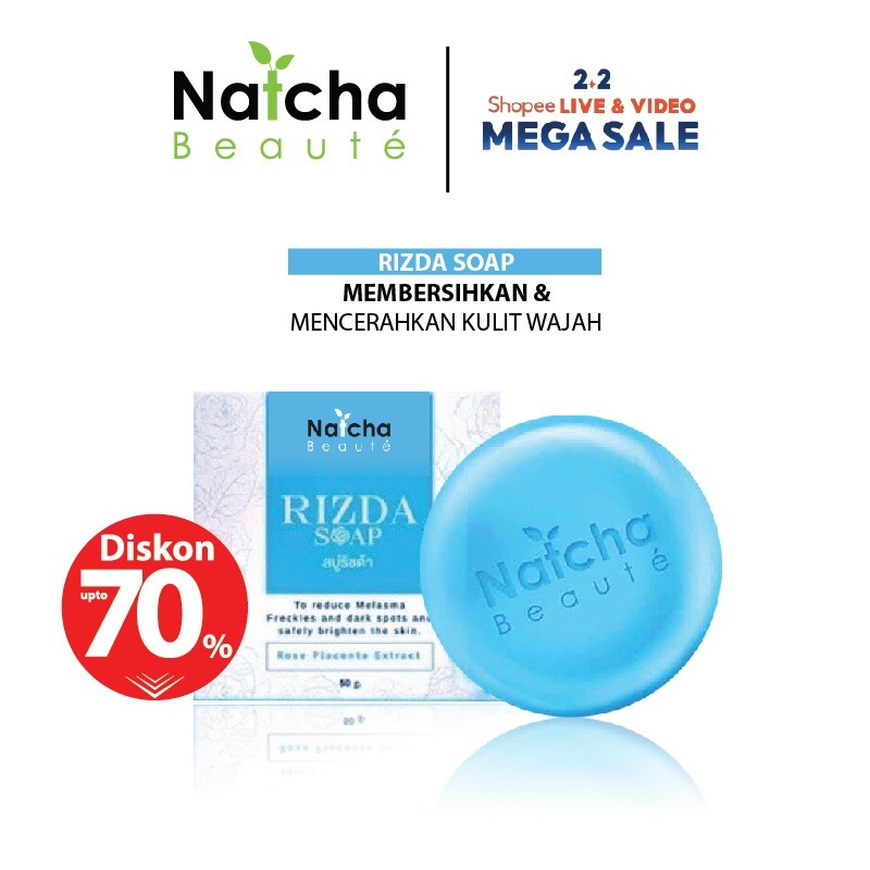 Jual Natcha Beaute Whitening Face Rizda Soap 50gr | Shopee Indonesia