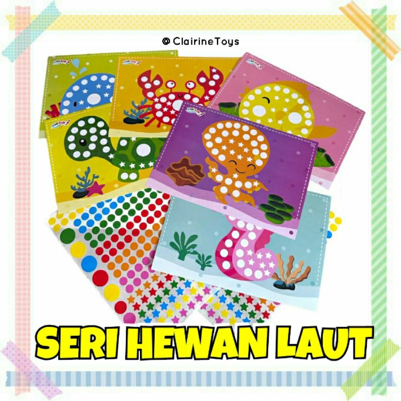 Jual PAKET SENSORY TEMPEL STICKER ISI 6 GAMBAR | Shopee Indonesia
