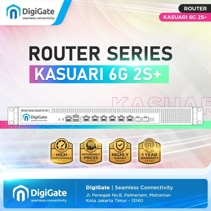 Jual DigiGate Router Series Kasuari 6 Gigabit 2 SFP+ | Shopee Indonesia