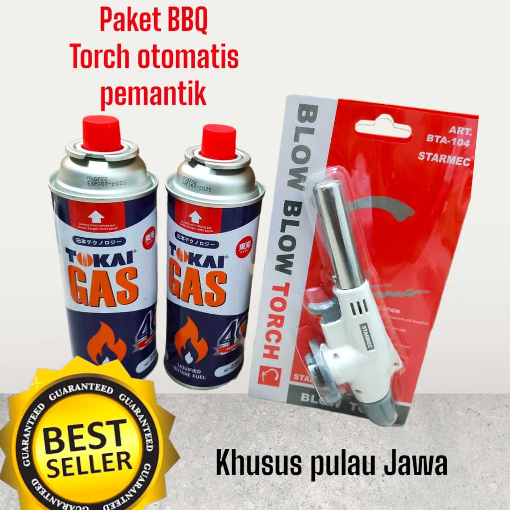 Jual paket gas torch dan 2 gas portable / gas set portable praktis ...