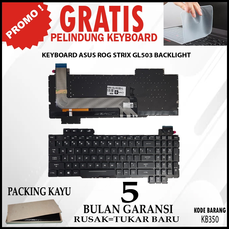 Jual Keyboard ASUS ROG STRIX GL503 GL503VM BACKLIGHT | Shopee Indonesia