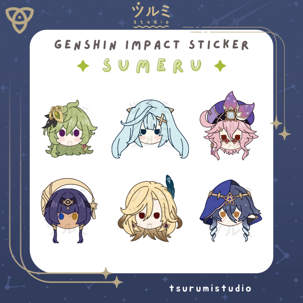 Jual Genshin Impact Chibi Sticker - Sumeru by tsurumistudio | Shopee ...