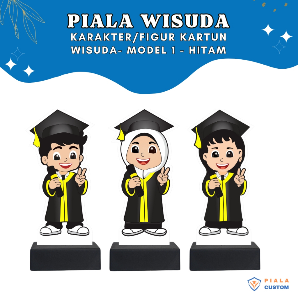 Jual model 1 hitam hadiah wisuda, kenang kenangan wisuda, kado wisuda ...