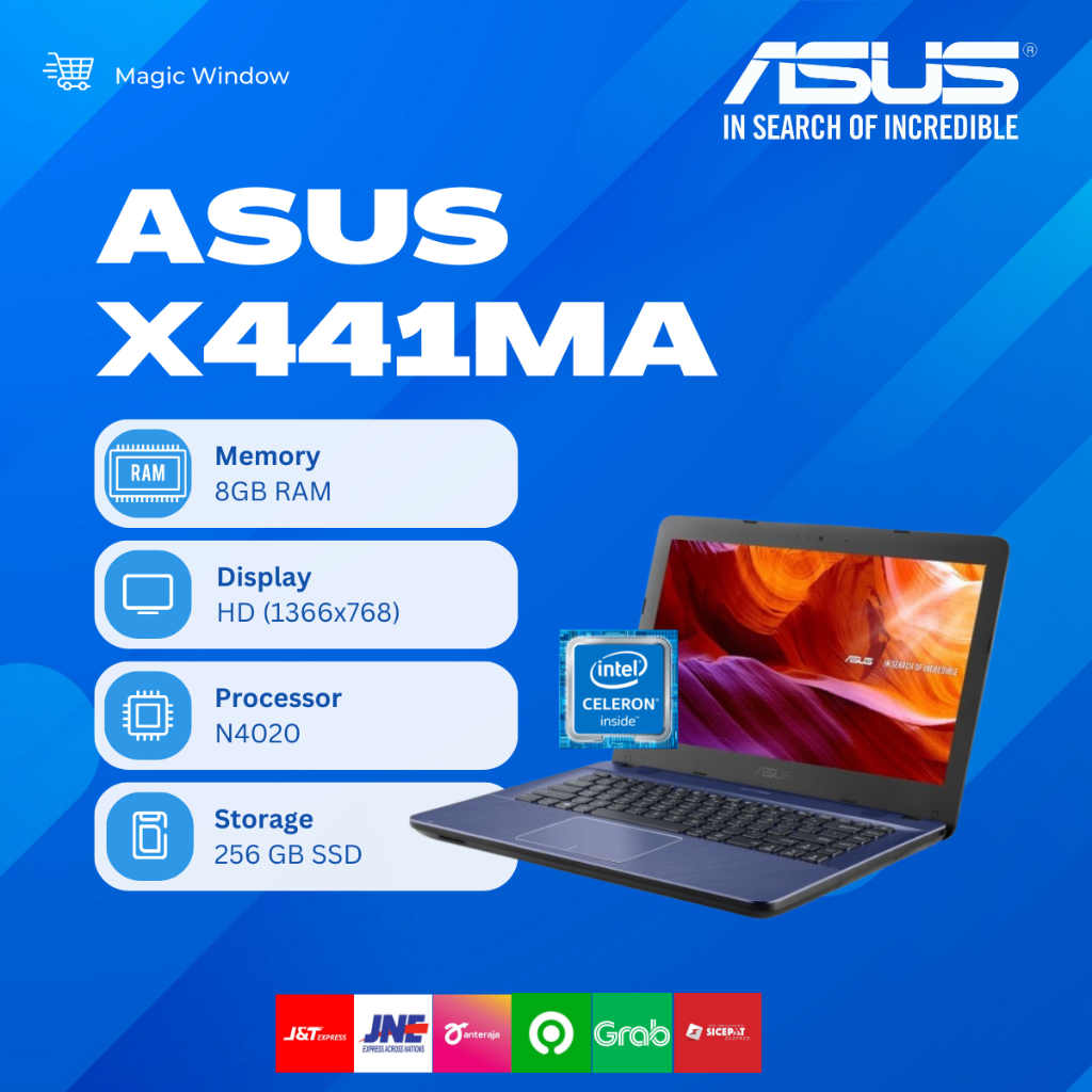 Jual Asus Vivobook 14 X441MA Intel Celeron N4000 8GB 256GB HD | Shopee ...