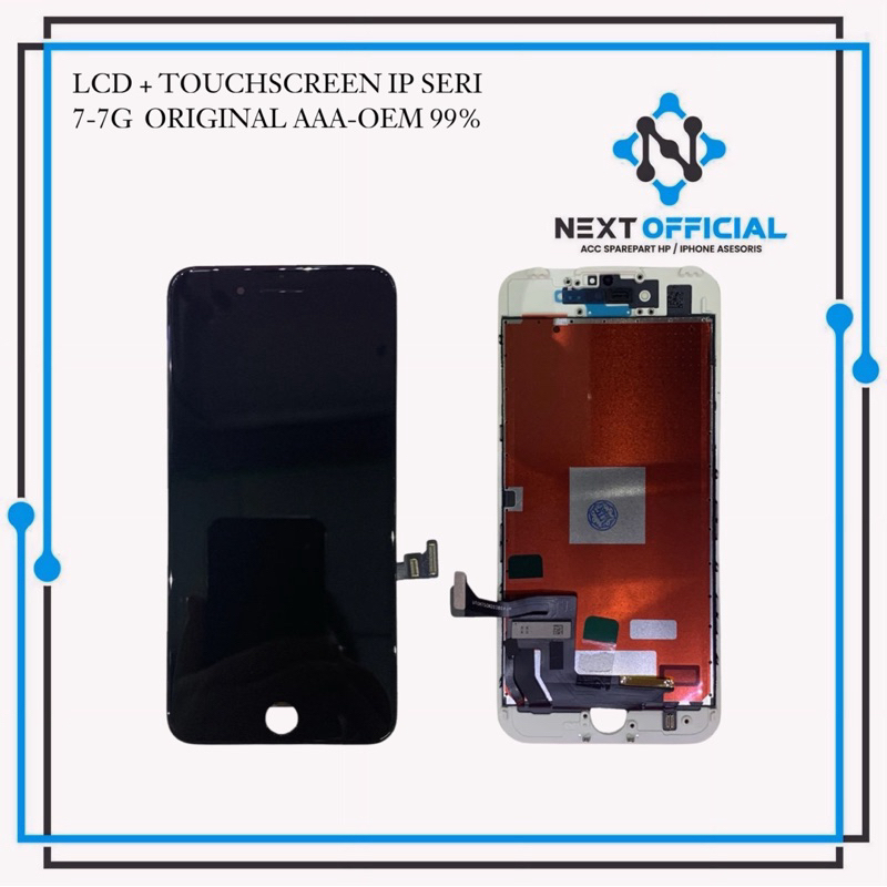 Jual Lcd Touchscreen Ip Seri 7 - 7g Original 100% AA Oem Fullset New ...
