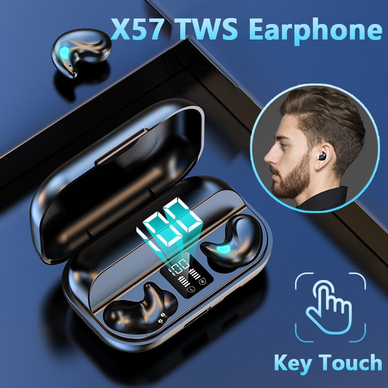 Jual PALING LARIS X57 TWS Earphone Bluetooth Wireless Headset 53 Sleep
