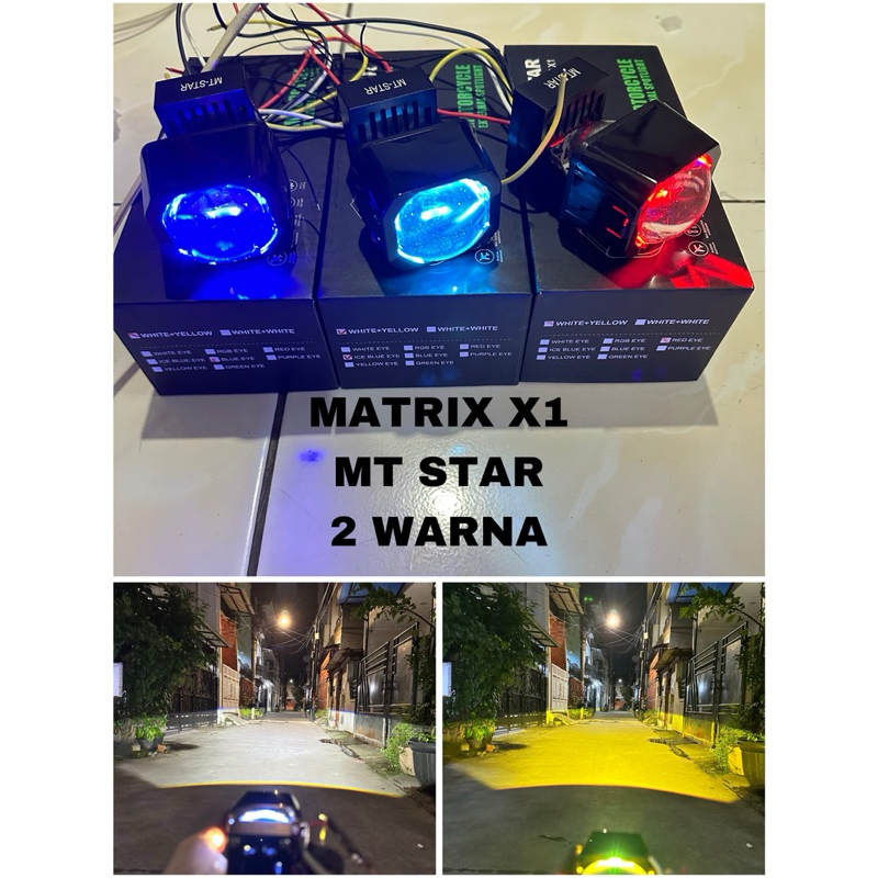 Jual Lensa Lampu Led Projector Projie Matrix X Biled Inch Warna Motor Mobil Mt Star Sudah