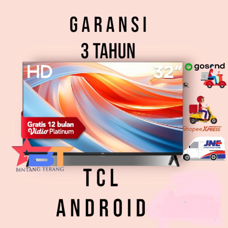 Jual PROMO!!TV LED 32INCH TCL SMART TV ANDROID 11 SIARAN DIGITAL