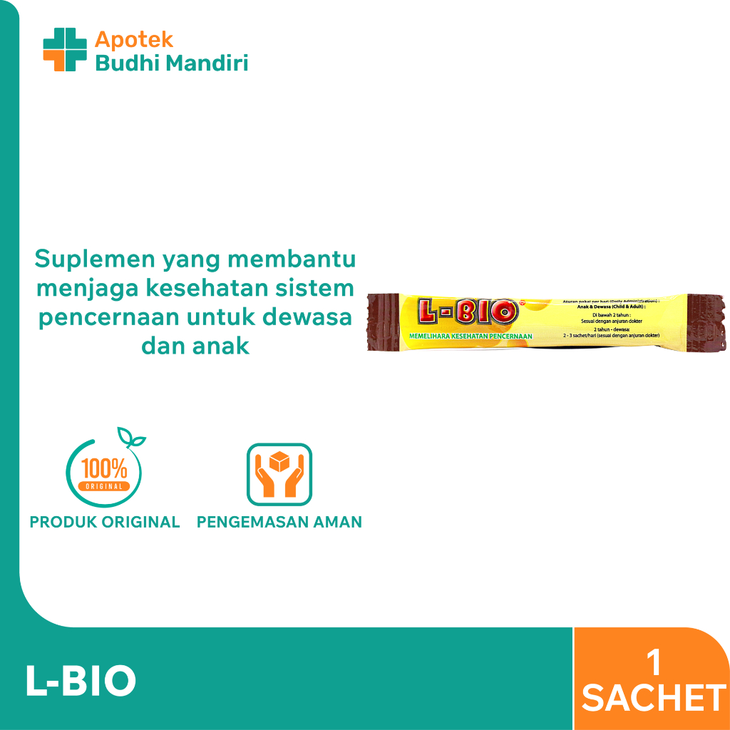 Jual L-Bio (1 Sachet) - Memelihara Kesehatan Pencernaan | Shopee Indonesia