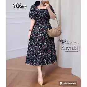 SMOKED Dress Mora Dress Wanita Pendek