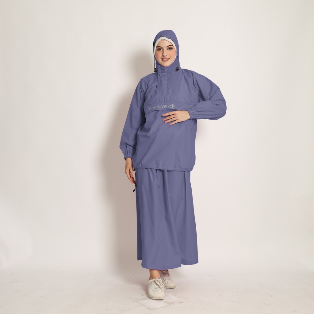 Jual Jas hujan wanita Rok Mantel hujan setelan baju dan rok dewasa