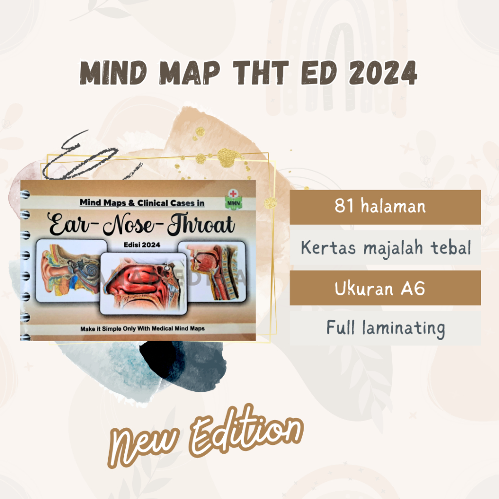 Jual Medical Mind Map THT Mind Map And Clinical Case in Ear Nose And ...