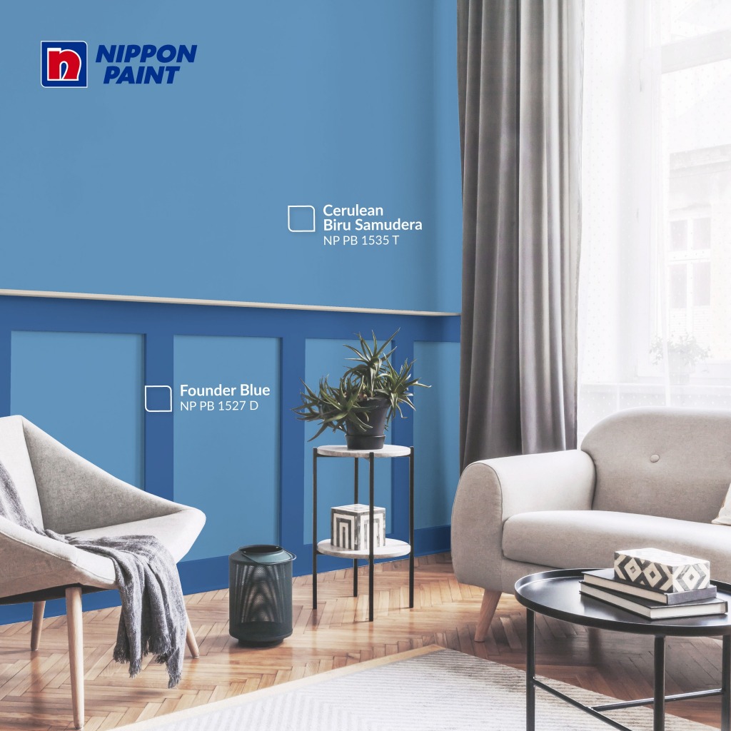 Jual CAT TEMBOK INTERIOR DAN EKSTERIOR NIPPON PAINT - CERULEAN/PB1535T ...