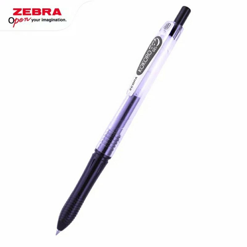 Jual Pulpen Zebra Kokoro Black Gel Pen Bolpen Pena Gel Kokoro Hitam Per Pcs Shopee Indonesia