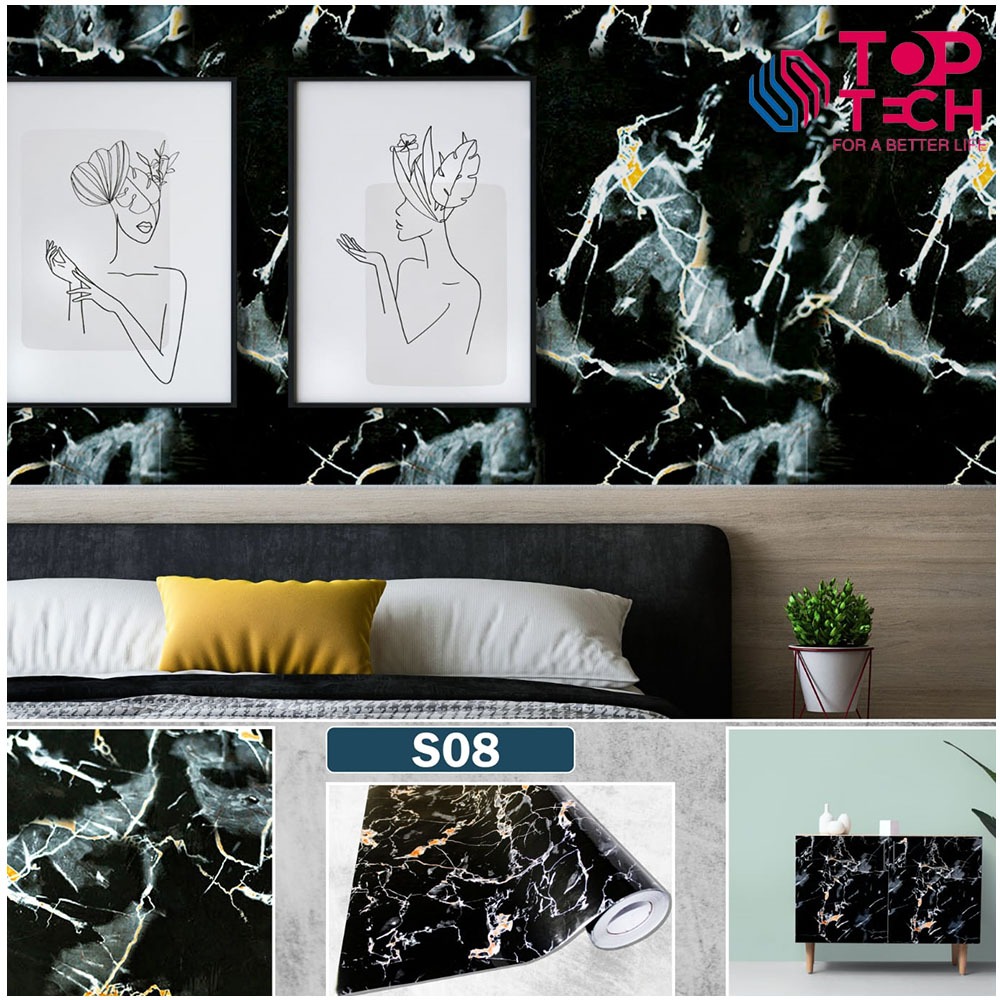 Jual Toptech - Stiker Kayu Marmer Marble / Sticker Kayu Marmer ...