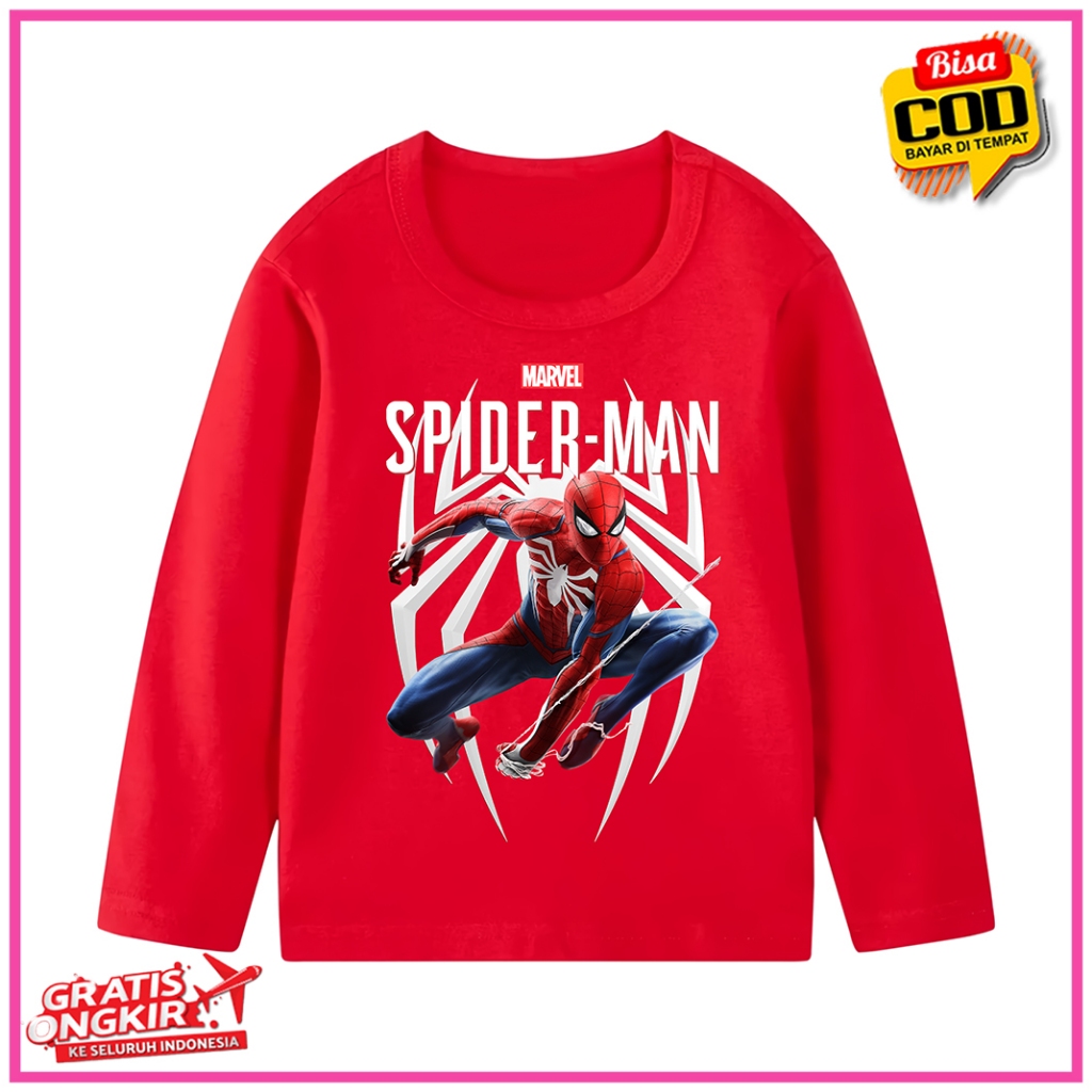 Marvel Thwip Spiderman Attack Print Kaos Anak Laki-laki main image 1